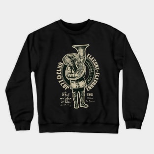 Elephant T-Shirt Design Crewneck Sweatshirt